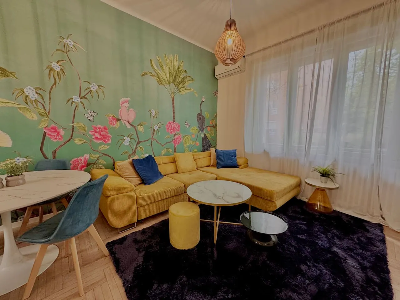 Living room in a professionally managed premium apartment in District XI, Budapest
